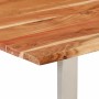 Mesa de comedor de madera maciza de acacia 154x80x76 cm en Mesas de comedor | Comprar online en Foru.es