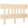 Cabecero de cama madera maciza de pino 123,5x3x81 cm de vidaXL, Cabeceros y pies de cama - Ref: Foro24-819110, Precio: 31,93 ...