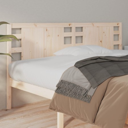 Cabecero de cama madera maciza de pino 126x4x100 cm de vidaXL, Cabeceros y pies de cama - Ref: Foro24-818760, Precio: 40,46 €...