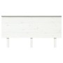 Cabecero de cama madera maciza de pino blanco 154x6x82,5 cm de vidaXL, Cabeceros y pies de cama - Ref: Foro24-819176, Precio:...