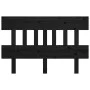 Solid black pine wood bed headboard 163.5x3x81 cm by vidaXL, Headboards and footboards - Ref: Foro24-819134, Price: 31,44 €, ...