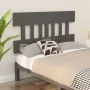 Solid gray pine wood bed headboard 203.5x3x81 cm by vidaXL, Headboards and footboards - Ref: Foro24-819142, Price: 35,54 €, D...