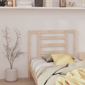 Cabecero de cama madera maciza de pino 96x4x100 cm de vidaXL, Cabeceros y pies de cama - Ref: Foro24-818800, Precio: 22,08 €,...