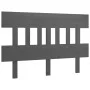 Solid gray pine wood bed headboard 203.5x3x81 cm by vidaXL, Headboards and footboards - Ref: Foro24-819142, Price: 35,54 €, D...