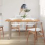 Mesa de comedor de madera maciza de acacia 140x70x76 cm en Mesas de comedor | Comprar online en Foru.es
