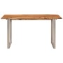 Mesa de comedor de madera maciza de acacia 140x70x76 cm en Mesas de comedor | Comprar online en Foru.es