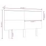 Cabecero de cama madera maciza de pino blanco 144x6x82,5 cm de vidaXL, Cabeceros y pies de cama - Ref: Foro24-819171, Precio:...