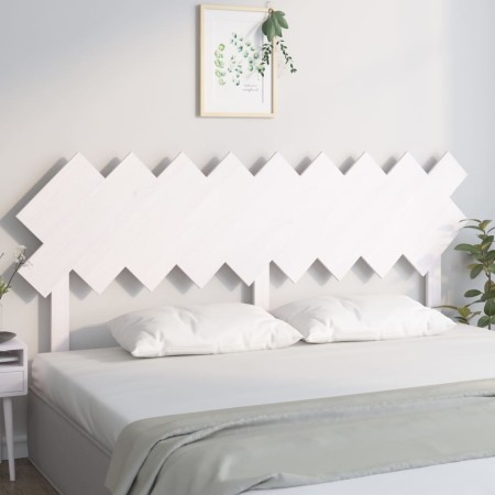 Cabecero de cama madera maciza de pino blanco 178x3x80,5 cm de vidaXL, Cabeceros y pies de cama - Ref: Foro24-819236, Precio:...