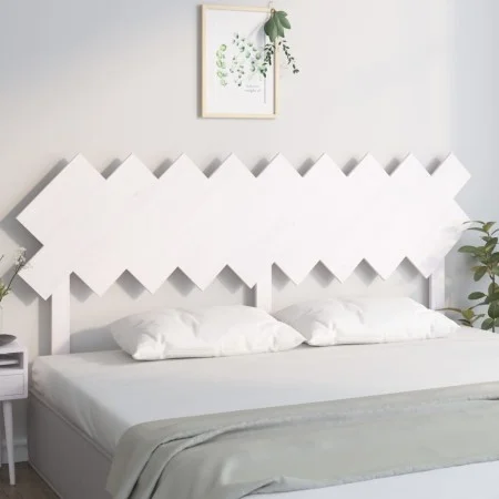 Cabecero de cama madera maciza de pino blanco 178x3x80,5 cm de vidaXL, Cabeceros y pies de cama - Ref: Foro24-819236, Precio:...