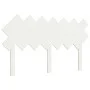 Solid white pine wood bed headboard 141x3x80.5 cm by vidaXL, Headboards and footboards - Ref: Foro24-819221, Price: 34,33 €, ...