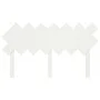 Solid white pine wood bed headboard 141x3x80.5 cm by vidaXL, Headboards and footboards - Ref: Foro24-819221, Price: 34,33 €, ...