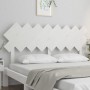 Cabecero de cama madera maciza de pino blanco 159,5x3x80,5 cm de vidaXL, Cabeceros y pies de cama - Ref: Foro24-819231, Preci...