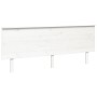 Cabecero de cama madera maciza de pino blanco 204x6x82,5 cm de vidaXL, Cabeceros y pies de cama - Ref: Foro24-819191, Precio:...