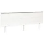 Cabecero de cama madera maciza de pino blanco 204x6x82,5 cm de vidaXL, Cabeceros y pies de cama - Ref: Foro24-819191, Precio:...