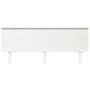 Cabecero de cama madera maciza de pino blanco 204x6x82,5 cm de vidaXL, Cabeceros y pies de cama - Ref: Foro24-819191, Precio:...