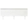 Cabecero de cama madera maciza de pino blanco 204x6x82,5 cm de vidaXL, Cabeceros y pies de cama - Ref: Foro24-819191, Precio:...