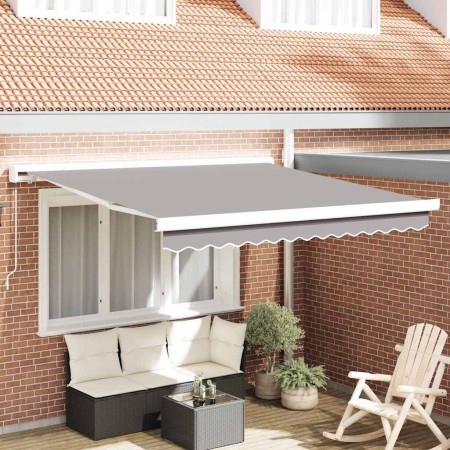 Toldo Retráctil Gris Claro 300 x 250 cm Tela y Metal en Toldos | Comprar online en Foru.es