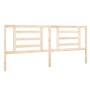Cabecero de cama madera maciza de pino 206x4x100 cm de vidaXL, Cabeceros y pies de cama - Ref: Foro24-818840, Precio: 47,19 €...