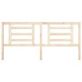 Cabecero de cama madera maciza de pino 206x4x100 cm de vidaXL, Cabeceros y pies de cama - Ref: Foro24-818840, Precio: 47,19 €...