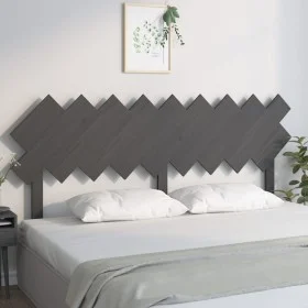 Solid gray pine wood bed headboard 178x3x80.5 cm by vidaXL, Headboards and footboards - Ref: Foro24-819237, Price: 36,91 €, D...