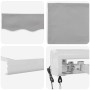 Toldo Gris Claro 300 x 250 x 165 cm Poliéster y Aluminio en Toldos | Comprar online en Foru.es
