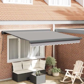 Toldo Retráctil Gris Claro 300 x 250 cm Tela y Metal en Toldos | Comprar online en Foru.es