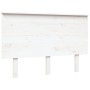 Cabecero de cama madera maciza de pino blanco 124x6x82,5 cm de vidaXL, Cabeceros y pies de cama - Ref: Foro24-819161, Precio:...