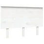 Cabecero de cama madera maciza de pino blanco 124x6x82,5 cm de vidaXL, Cabeceros y pies de cama - Ref: Foro24-819161, Precio:...