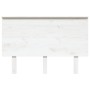 Cabecero de cama madera maciza de pino blanco 124x6x82,5 cm de vidaXL, Cabeceros y pies de cama - Ref: Foro24-819161, Precio:...