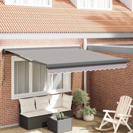 Toldo Gris Claro 300 x 250 x 165 cm Poliéster y Aluminio en Toldos | Comprar online en Foru.es