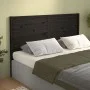 Bettkopfteil aus massivem schwarzem Kiefernholz, 126 x 4 x 100 cm von vidaXL, Kopf- und Fußteile - Ref: Foro24-819014, Preis:...