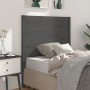 Cabecero madera maciza de pino gris 96x4x100 cm de vidaXL, Cabeceros y pies de cama - Ref: Foro24-818702, Precio: 44,08 €, De...