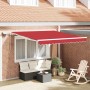Toldo Retráctil Manual Rojo 300 x 250 cm Tela y acero en Toldos | Comprar online en Foru.es