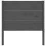 Cabecero madera maciza de pino gris 96x4x100 cm de vidaXL, Cabeceros y pies de cama - Ref: Foro24-818702, Precio: 44,08 €, De...