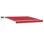 Toldo Retráctil Manual Rojo 300 x 250 cm Tela y acero en Toldos | Comprar online en Foru.es
