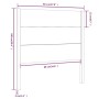 Cabecero madera maciza de pino gris 96x4x100 cm de vidaXL, Cabeceros y pies de cama - Ref: Foro24-818702, Precio: 44,08 €, De...