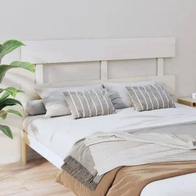 Solid white pine wood bed headboard 164x3x81 cm by vidaXL, Headboards and footboards - Ref: Foro24-819081, Price: 36,32 €, Di...