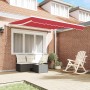 Toldo Retráctil Rojo 300 x 250 cm Tela y acero en Toldos | Comprar online en Foru.es