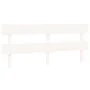 Cabecero de cama madera maciza de pino blanco 204x3x81 cm de vidaXL, Cabeceros y pies de cama - Ref: Foro24-819091, Precio: 3...