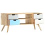 Mueble para TV de madera maciza de mango 110x35x48 cm en Muebles TV | Comprar online en Foru.es