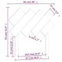 Bettkopfteil aus massivem weißem Kiefernholz, 92 x 3 x 81 cm von vidaXL, Kopf- und Fußteile - Ref: Foro24-819201, Preis: 22,7...