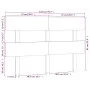 Bettkopfteil aus massivem schwarzem Kiefernholz, 144 x 3 x 81 cm von vidaXL, Kopf- und Fußteile - Ref: Foro24-819074, Preis: ...