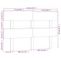 Cabecero de cama madera maciza de pino negro 144x3x81 cm de vidaXL, Cabeceros y pies de cama - Ref: Foro24-819074, Precio: 27...
