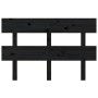 Cabecero de cama madera maciza de pino negro 124x3x81 cm de vidaXL, Cabeceros y pies de cama - Ref: Foro24-819064, Precio: 24...