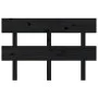 Cabecero de cama madera maciza de pino negro 124x3x81 cm de vidaXL, Cabeceros y pies de cama - Ref: Foro24-819064, Precio: 24...