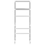 Estantería 2 niveles sobre inodoro hierro gris 53,5x28x143 cm de vidaXL, Toalleros - Ref: Foro24-343134, Precio: 17,01 €, Des...