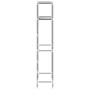 Estantería 2 niveles sobre inodoro hierro gris 53,5x28x143 cm de vidaXL, Toalleros - Ref: Foro24-343134, Precio: 17,01 €, Des...
