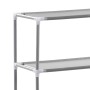 Estantería 2 niveles sobre inodoro hierro gris 53,5x28x143 cm de vidaXL, Toalleros - Ref: Foro24-343134, Precio: 17,01 €, Des...