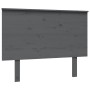 Cabecero de cama madera maciza de pino gris 104x6x82,5 cm de vidaXL, Cabeceros y pies de cama - Ref: Foro24-819157, Precio: 5...