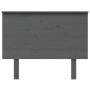 Cabecero de cama madera maciza de pino gris 104x6x82,5 cm de vidaXL, Cabeceros y pies de cama - Ref: Foro24-819157, Precio: 5...